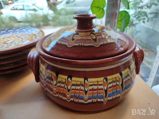 Глинен гювеч 11 литра, снимка 5 - Съдове за готвене - 51658486