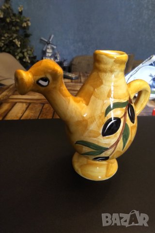  Гланцирана испанска керамика оливерник "камила ", снимка 5 - Аксесоари за кухня - 32521272