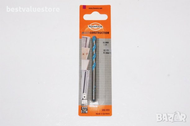 Свредло Multi Construction ф5 х 85/50мм Hawera