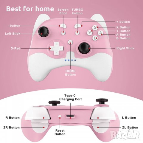 Джойстик/ контролер/ геймпад за Nintendo Switch, снимка 5 - Аксесоари - 40128205