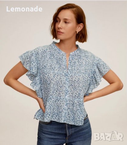 Нова дамска блуза органичен памук Манго, снимка 2 - Корсети, бюстиета, топове - 33647112