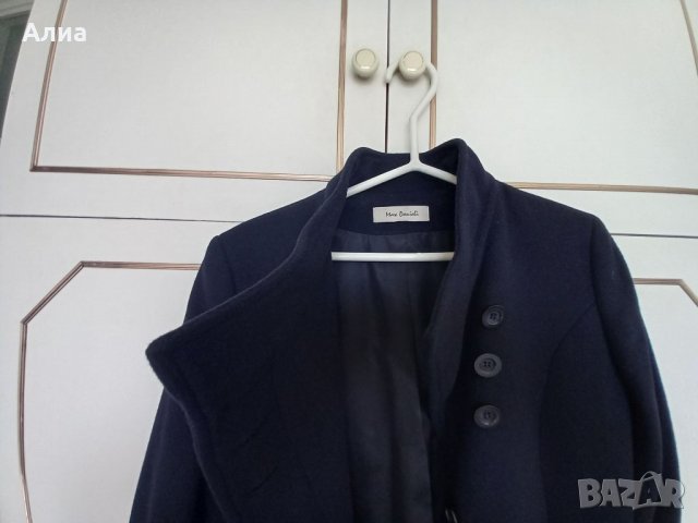 Палто дълго, тъмно синьо, Max Danieli, снимка 8 - Палта, манта - 32734820
