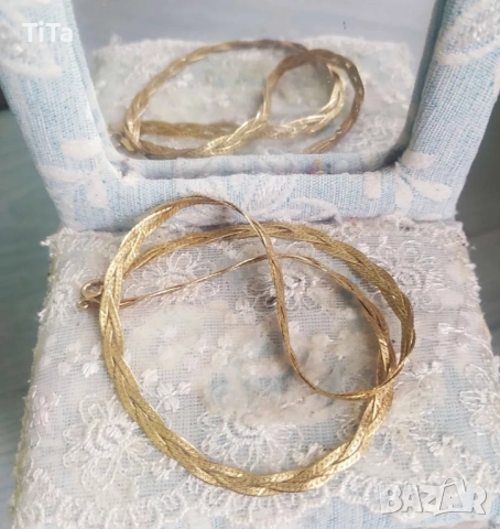 925  Сребърно Колие Позлатено