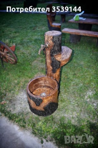 Градински чешми от щампован бетон имитиращи дърво, снимка 3 - Други - 38594801