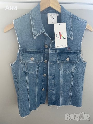 Дънков елек Calvin Klein Jeans, снимка 15 - Елеци - 38226209