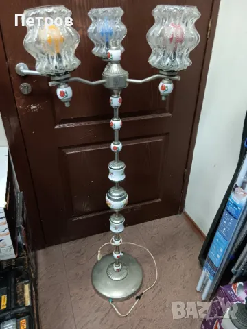 Винтидж Лампа за осветление, снимка 4 - Антикварни и старинни предмети - 47619674