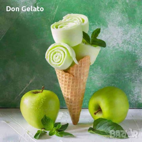 Суха смес за Тайландски сладолед ЗЕЛЕНА ЯБЪЛКА *Сладолед на прах ЗЕЛЕНА ЯБЪЛКА (1,3кг / 4-5 L Мляко), снимка 2 - Други - 37668044