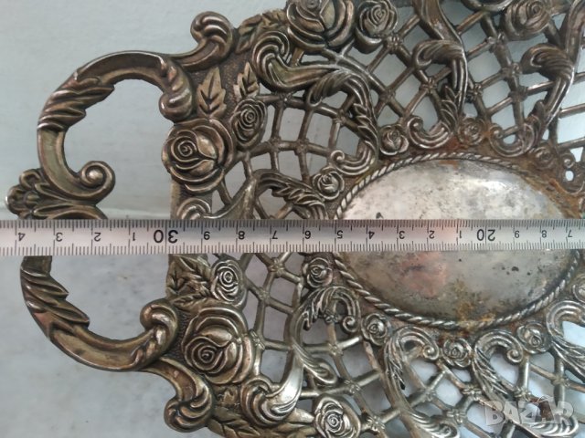 метална купа в стил арт деко, снимка 3 - Други ценни предмети - 37620427