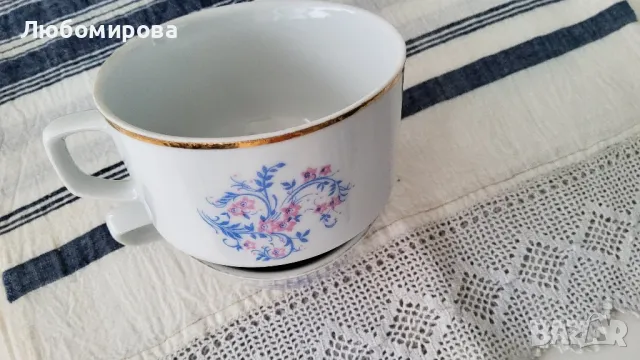 Български порцеланови чаши / завод "Китка", снимка 4 - Антикварни и старинни предмети - 48759366