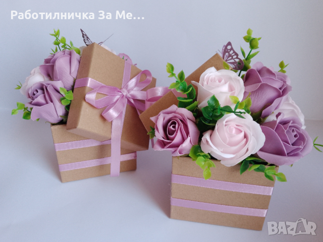 Аранжировки със сапунени рози, снимка 5 - Други - 35978233