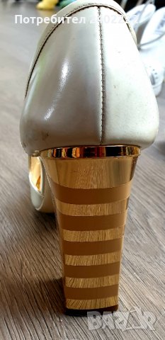 Дамски обувки със златен ток-Marc Jacobs, снимка 3 - Дамски елегантни обувки - 26518921