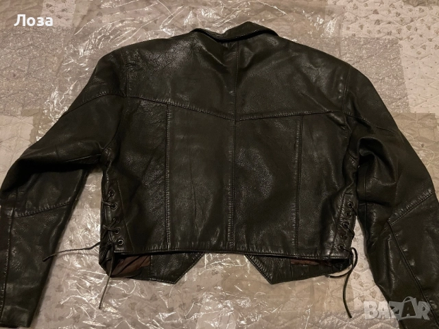 Кожено яке, късо размер М или 38, снимка 2 - Якета - 52957087