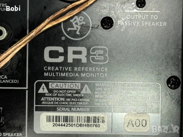 Mackie CR3 – компактни активни студийни колони, снимка 2 - Тонколони - 52630990