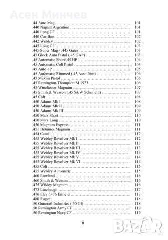 Енциклопедия Боеприпаси за револвери и пистолети, снимка 7 - Енциклопедии, справочници - 52722244