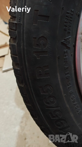 Зимни джанти с гуми 4 бр Subaru 5/100/15, снимка 3 - Гуми и джанти - 52804968