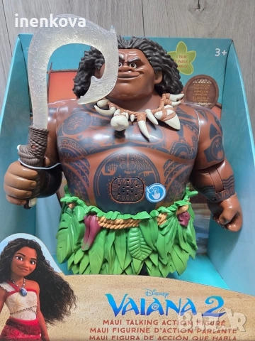 Мауи - Смелата Ваяна - Говореща оригинална кукла Disney Store , снимка 3 - Кукли - 43449982