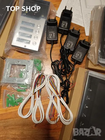 НОВ видеодомофон за 3 или 4 апартамента, 9 инча нощно виждане, дистанционно отключване двупосочен, снимка 9 - Други - 49266515