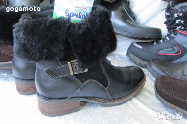 топли кафяви дамски боти, кубинки, ботуши,N- 38, Weather Rated Winter Snow Boots, естествена кожа +, снимка 18 - Дамски боти - 33415755