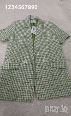 Сако/Блейзер с къс ръкав Stradivarius, снимка 3 - Сака - 52637983