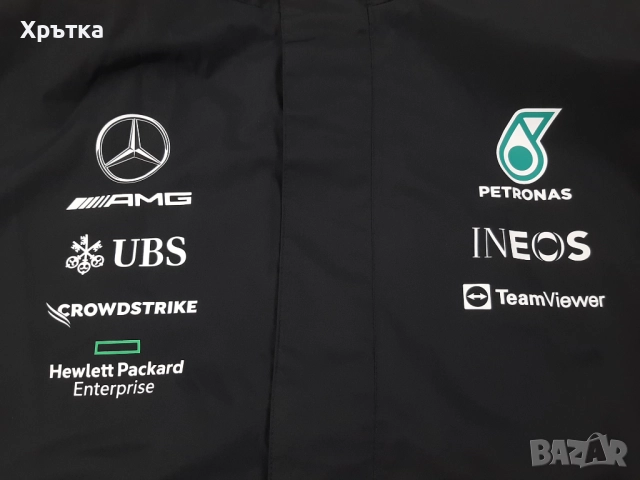 Mercedes AMG F1 Team Rain Jacket - Оригинално мъжко яке , снимка 9 - Якета - 52939536