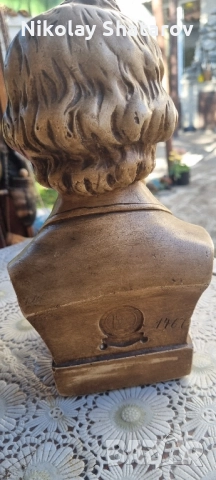 Порцеланов бюст на Гьоте , снимка 5 - Антикварни и старинни предмети - 52413345