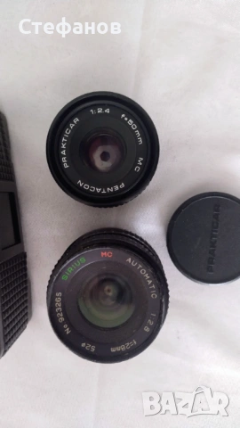 Praktica B 100 електронен + Prakticar 2.4/50mm + 2.8/135mm | Аналогова камера , снимка 6 - Камери - 53604572