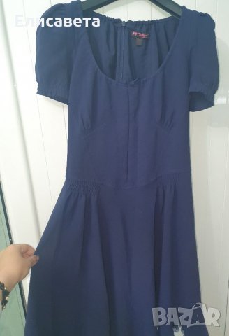 Дамска рокля- тъмно синя , снимка 2 - Рокли - 33030324