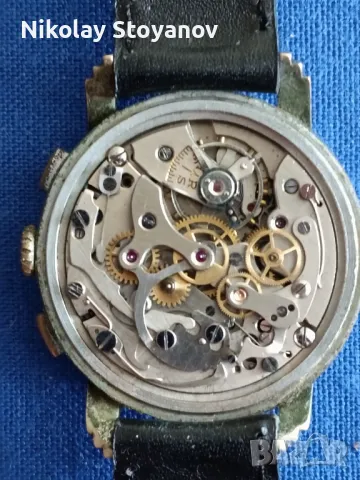 Ръчен часовник хронограф OLOR SUISSE 17 RUBIS, снимка 4 - Мъжки - 49026060