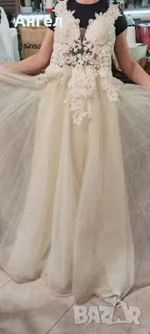 Булчинска рокля+Подарък, снимка 3 - Сватбени рокли - 48961636