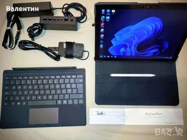 Microsoft Surface Pro 7, i5-1035G4, 16RAM, 256SSD, пълен комплект