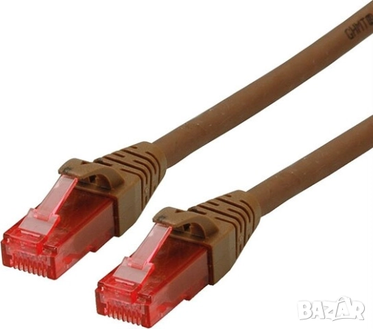 Roline Patch cable UTP Cat. 6 5m, Brown
