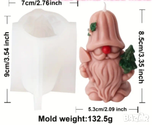 Молд джудже с елха , снимка 2 - Форми - 51500992