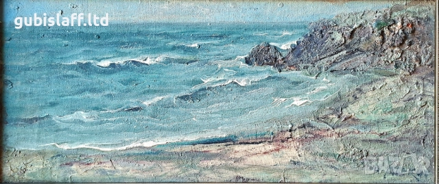 Картина, море, худ. Н. Алеков (1922-2002), снимка 2 - Картини - 52907732