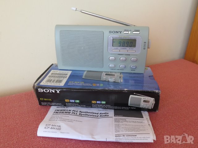 ново,Sony ICF-M410L Portable Radio,2001, снимка 11 - Радиокасетофони, транзистори - 43294693