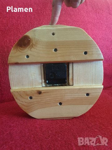 Стенен часовник от ланперия ръчна изработка, снимка 4 - Други стоки за дома - 39907696