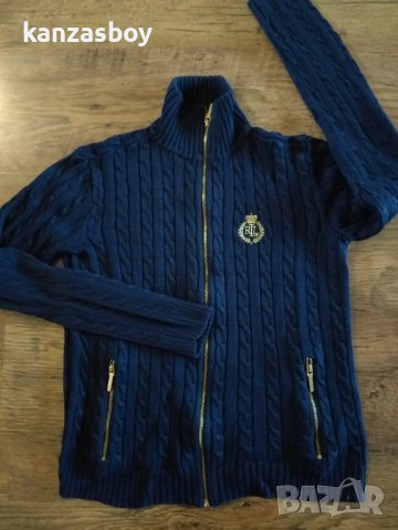 LAUREN RALPH LAUREN Full Zip Cable Knit Crest Sweaterого - страхотен дамски пуловер , снимка 5 - Блузи с дълъг ръкав и пуловери - 43048405