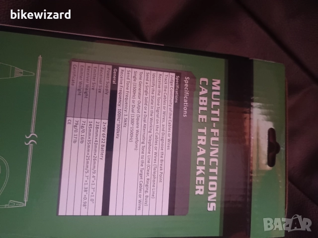Gobesty Cable Tracker, търсачка на кабели, тестер на кабели НОВО, снимка 8 - Други инструменти - 52554012