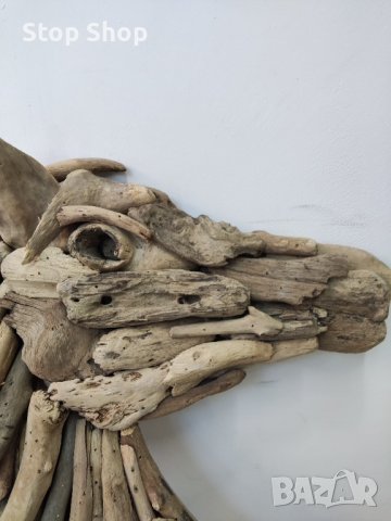Конска глава ръчно изработена от Индонезия , снимка 3 - Декорация за дома - 43030382
