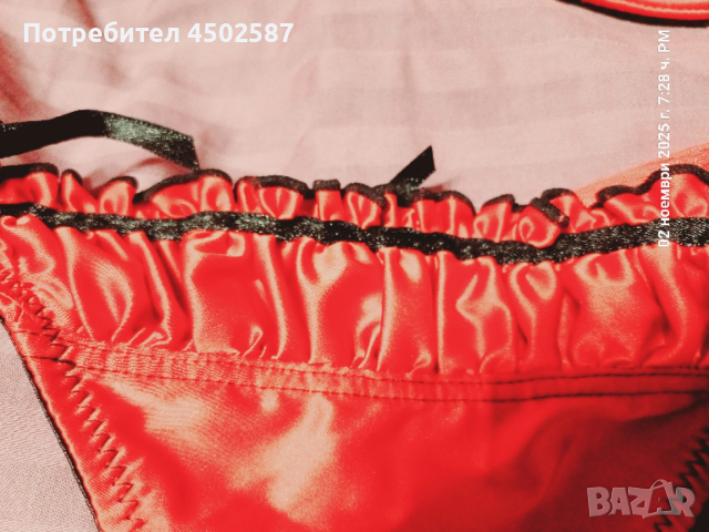 Червен сутиен с прашки, снимка 6 - Бельо - 52698250