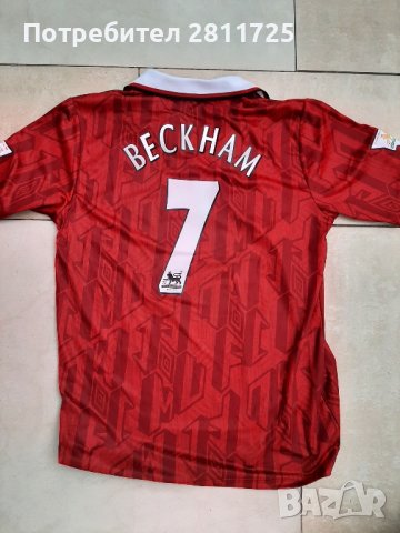 Тениска Бекъм Манчестър Юнайтед-ретро легенди , снимка 1 - Футбол - 43623006