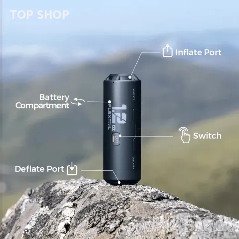 Преносима въздушна помпа Flextail Zero Pump, 650 mAh, снимка 5 - Друга електроника - 48777003