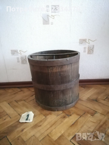 Стари дървени съдове, крини за зърно и сита за брашно и други. , снимка 3 - Антикварни и старинни предмети - 52320068