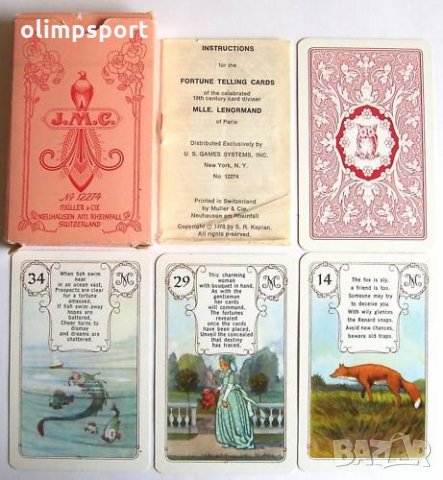 карти оракул AGM LENORMAND RED OWL нови​ Традиционния оракул Blue Owl Lenormand сега с пояснителни с, снимка 2 - Карти за игра - 32626347