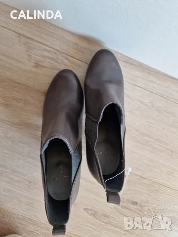 Clarks нови кафяви боти от естествена кожа 39.5 номер, снимка 7 - Дамски боти - 47960687