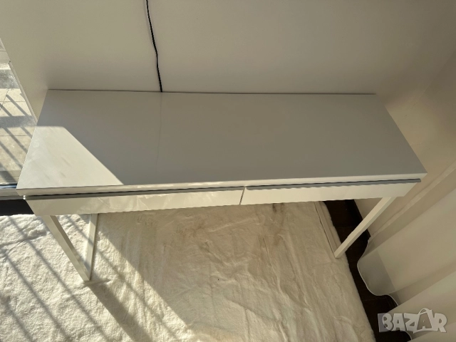 Бял лак бюро ikea besta, снимка 8 - Бюра - 51672805