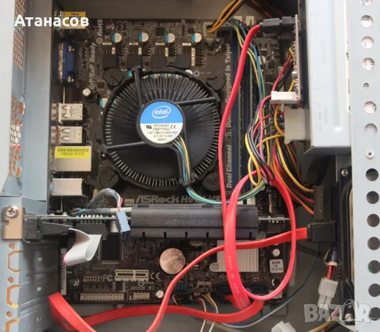 Малък настолен компютър ASROCK H61M-VS, снимка 3 - За дома - 50090764