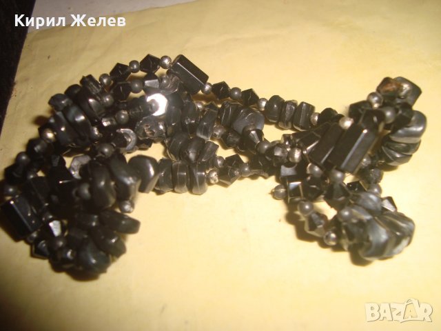 АРТ ХЕДН-МЕЙД КОЛИЕ от МАГНЕТИТ и АХАТ 20350, снимка 4 - Колиета, медальони, синджири - 33423043