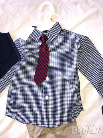 Детски костюм - риза , елек , вратовръзка и панталон, снимка 4 - Бодита за бебе - 28801144