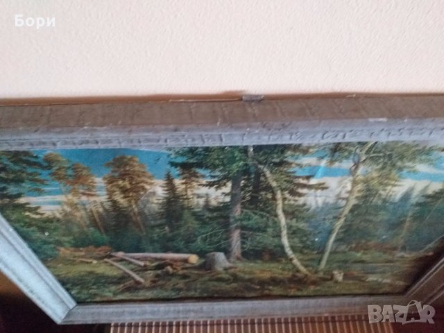 Голяма картина в дървена рамка 56/41/3см, снимка 3 - Картини - 27620285
