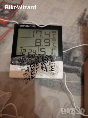  Термометър за аквариуми Вътрешен цифров LCD термометър с будилник Голям LCD дисплей  НОВ, снимка 1 - Аквариуми - 43597448